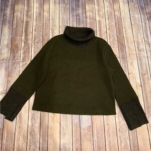 Banana Republic Dark Olive Turtleneck Sweater